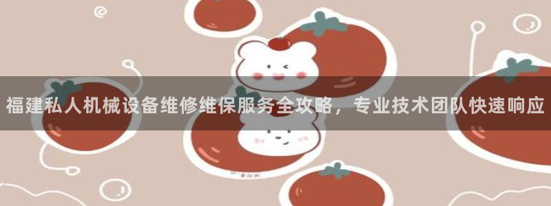 杏盛主管：福建私人机械设备维修维保服务全攻略，专业技术团队快速响应