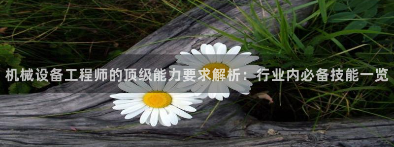 杏盛平台上级：机械设备工程师的顶级能力要求解析：行业内必备技能一览