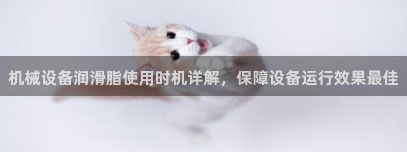 杏盛平台代理注册：机械设备润滑脂使用时机详解，保障设备运行效果最佳