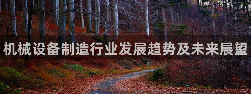 杏盛平台登录：机械设备制造行业发展趋势及未来展望