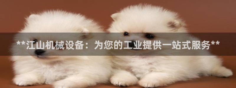 杏盛app下载：**江山机械设备：为您的工业提供一站式服务**