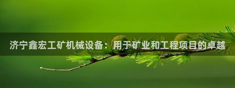 杏盛平台官网：济宁鑫宏工矿机械设备：用于矿业和工程项目的卓越
