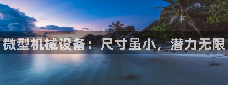 杏盛官网登录：微型机械设备：尺寸虽小，潜力无限