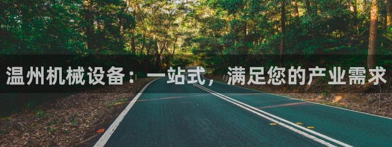 杏盛官方平台：温州机械设备：一站式，满足您的产业需求