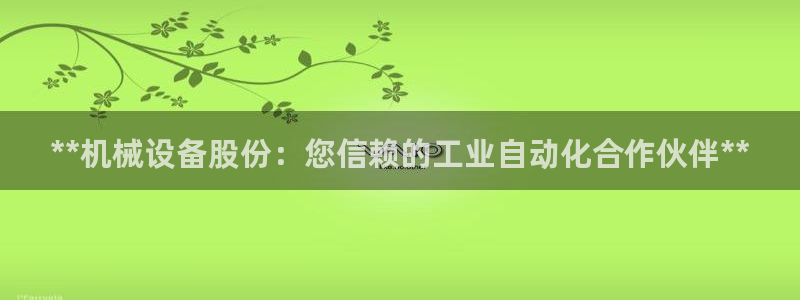 杏盛官方平台：**机械设备股份：您信赖的